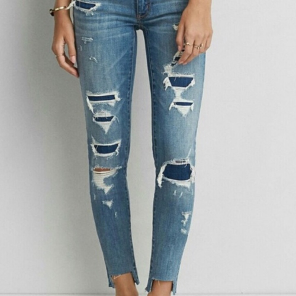 American eagle ripped jeans
